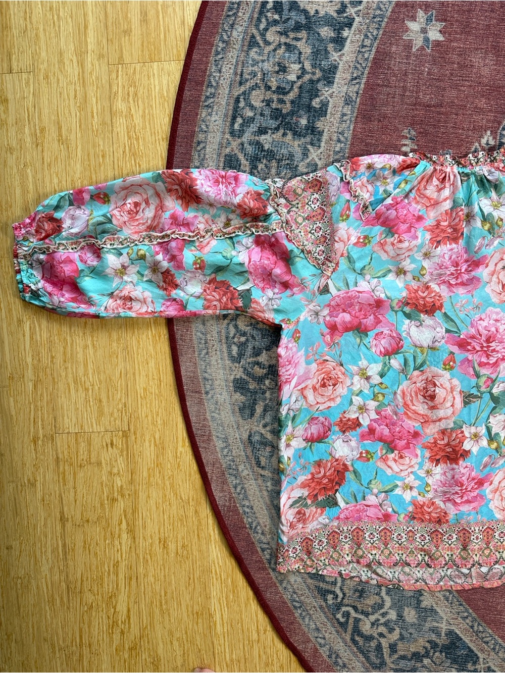 JOHNNY WAS Rose Narcisa Blouse Size XL - Picture 10 of 15